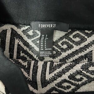 Forever 21 Monochrome Geometric Knit